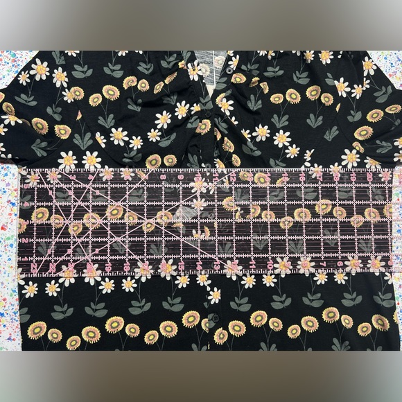 BODEN, Ruffle Front Jersey Shirt Black, US 10 R UK 14 floral new with tags - Picture 12 of 14